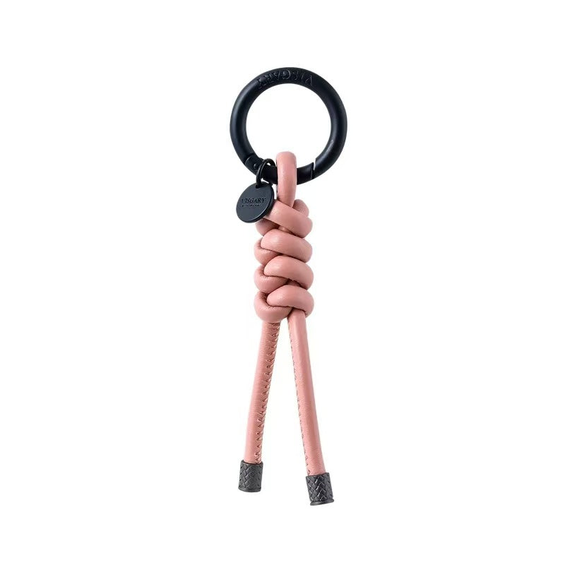 DIY keychain new genuine leather bag pendant car keychain hanging chain